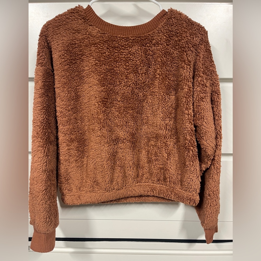 Hippie Rose Warm Brown Teddy Jacket